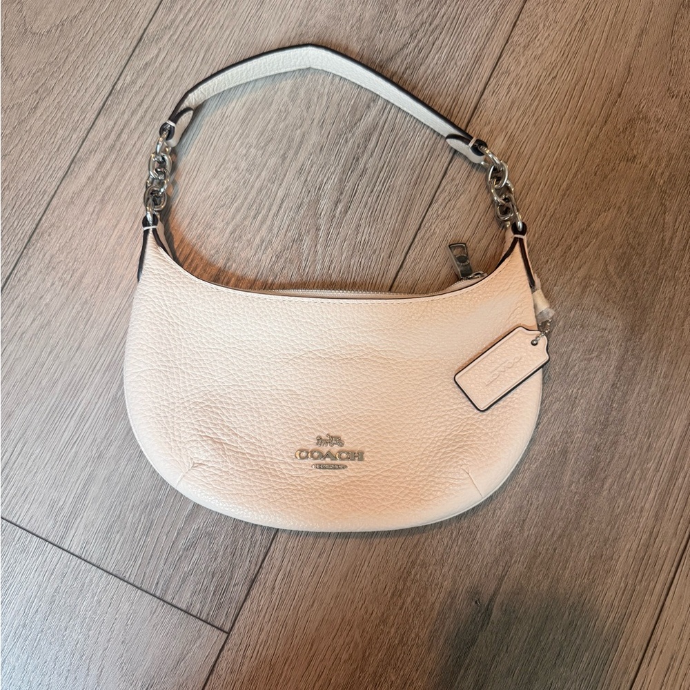 Coach White Leather Shoulder Bag